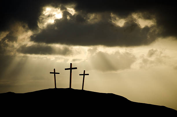 Crucifix on Good Friday  good friday stock pictures, royalty-free photos & images