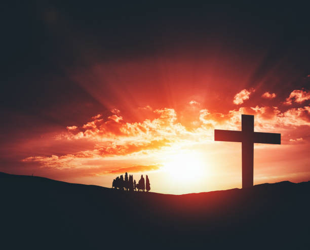 crucifixion on easter  good friday stock pictures, royalty-free photos & images