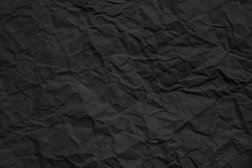 Crumpled Dark Paper Texture Stock Photo - Download Image Now - iStock