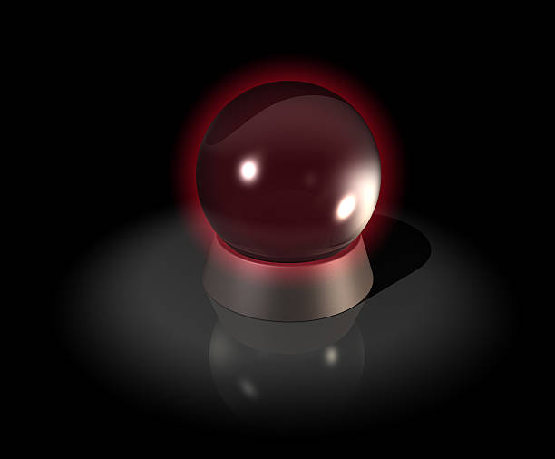 Crystal ball, seeing the future stock photo