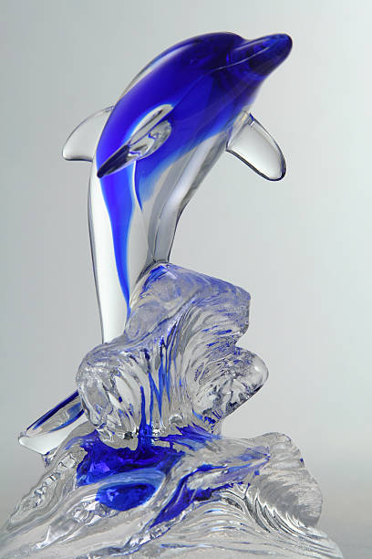 Crystal Dolphin stock photo