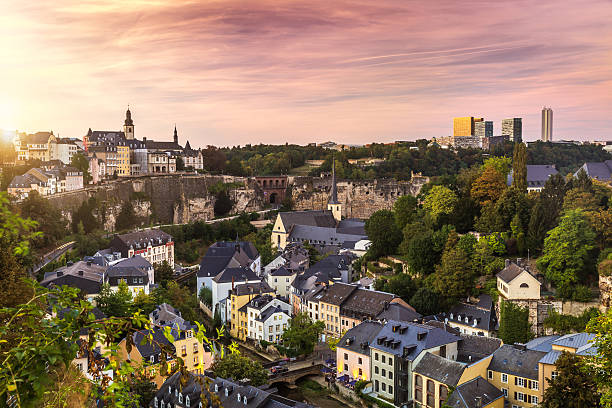 Cty of Luxembourg The nice city of Luxembourg in Europe luxembourg benelux stock pictures, royalty-free photos & images