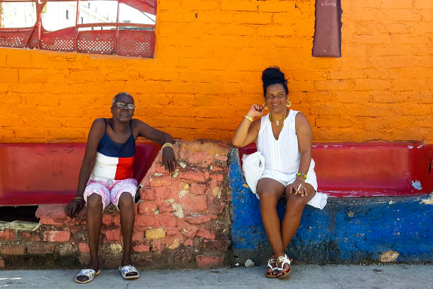 Cuban women stock photo