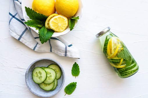 Cucumber Lemon Mint Detox Water