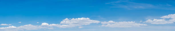 Cumulus Clouds in a Blue Sky stock photo