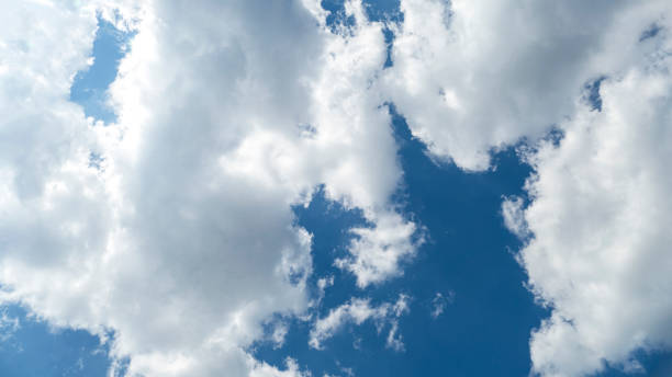 Cumulus in the Wonderful Sky like Paradise stock photo