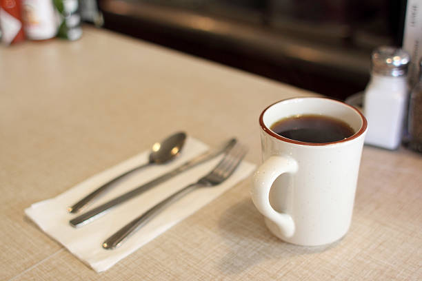 Cup of coffee Cup of coffee at a diner. diner stock pictures, royalty-free photos & images