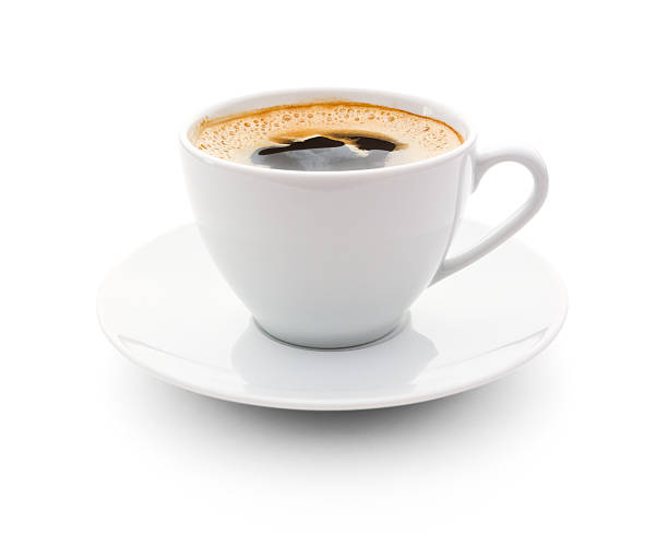 cup of coffee cup of coffee over white background cup stock pictures, royalty-free photos & images
