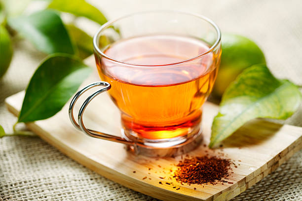 Cup of rooibos tea stock photo