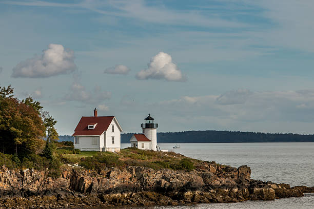 Curtis Island Lighthouse stock photo
