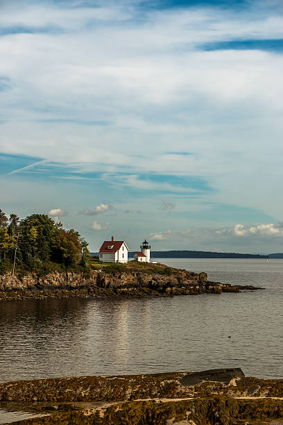 Curtis Island Lighthouse stock photo