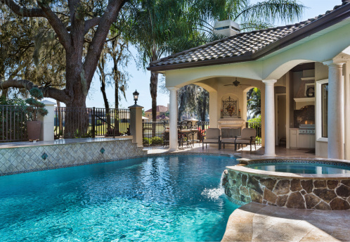 Custom Swimming Pool With Spa And Outdoor Living Space ... Custom Swimming Pool With Spa And Outdoor Living Space ... on Outdoor Living Pool And Spa id=67131