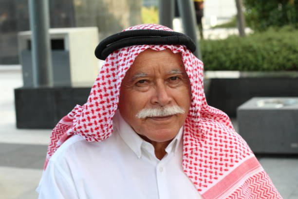 Cute Senior Arabic man isolated Cute Senior Arabic man isolated. old arab man stock pictures, royalty-free photos & images