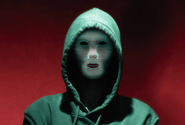 Cyber criminal concept. Artificial intelligence. stock photo