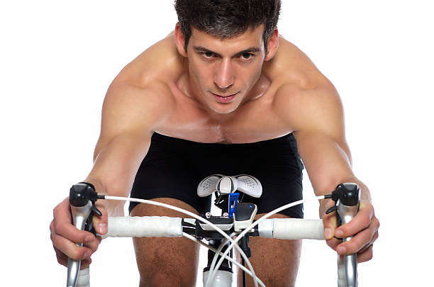 Cycling workout. stock photo