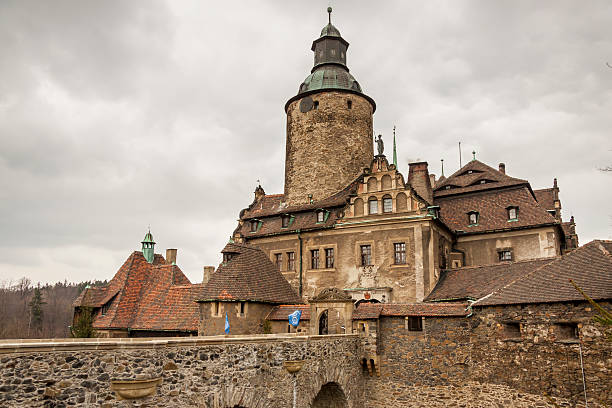 Czoch castle in Lesna - Poland. stock photo
