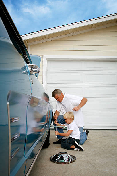 Best Father Son Garage Stock Photos Pictures Royalty Free