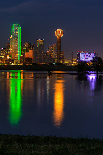 Dallas skyline at night, #2 stock photo