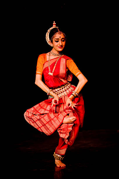 dancer classical indian dancer odissi dance stock pictures, royalty-free photos & images
