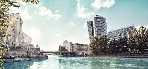 Danube Canal of Vienna stock photo