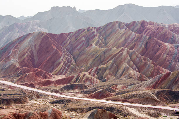 Danxia Landform Colorful mountain in China ,Danxia Landform,Zhangye danxia landform stock pictures, royalty-free photos & images
