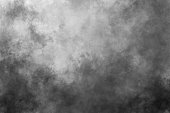 istock Dark grunge overlay texture in grey shades Dynamic paint lines spots on paper Mixed media artwork 1351502094