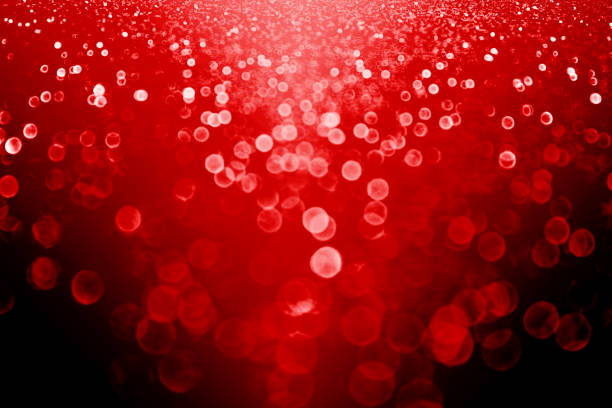 Dark Red Black Christmas or Valentine Day Sparkle Background or New Year Eve Party Invite stock photo