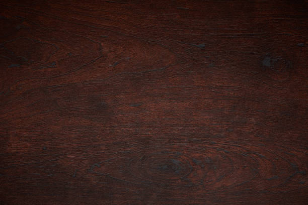 暗い木目テクスチャ - ブラックチェリー 木 ストックフォトと画像