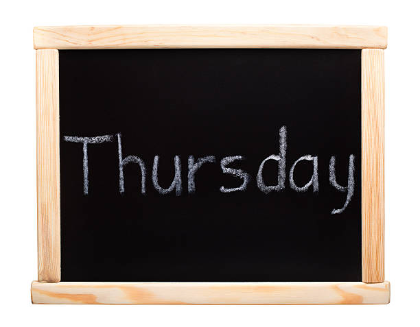 Days of the week: thursday stock photo