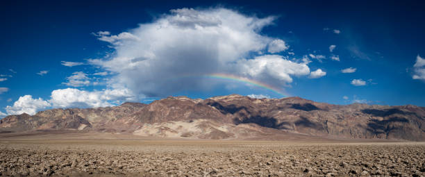 Death Valley Rainbow stock photo