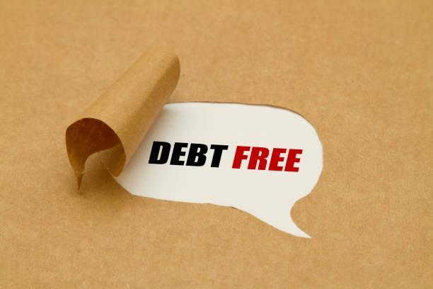 Debt free stock photo