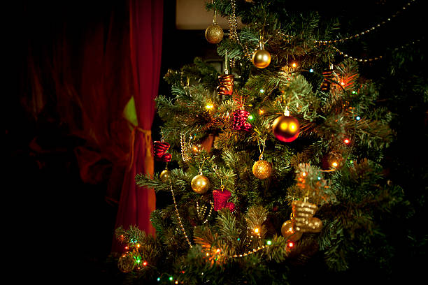 Decorated Christmas Tree stock photo