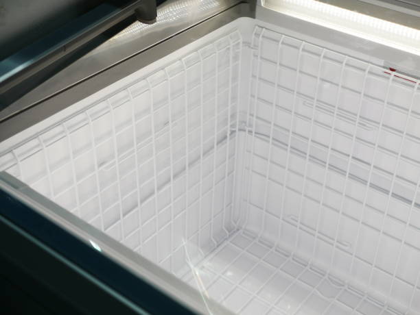 Deep freezer stock photo