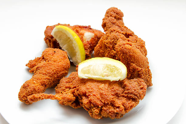 Deep fried chicken stock photo