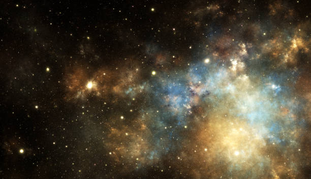 Deep space background stock photo