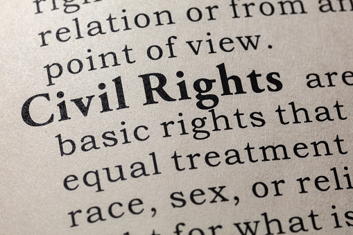 Fake Dictionary, Dictionary definition of the word Civil Rights . including key descriptive words.
