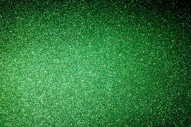 Defocused abstract green lights background stock photo