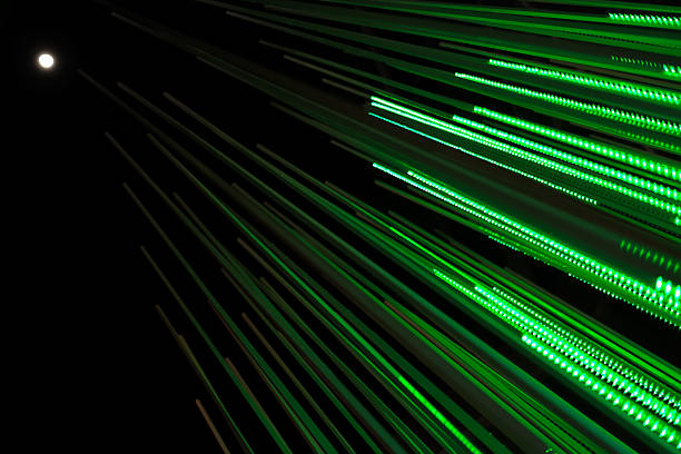 Defocused Green Light Background stock photo