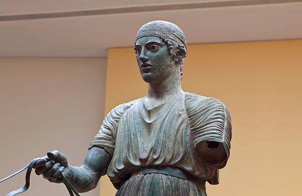 Delphi museum in Greece stock photo