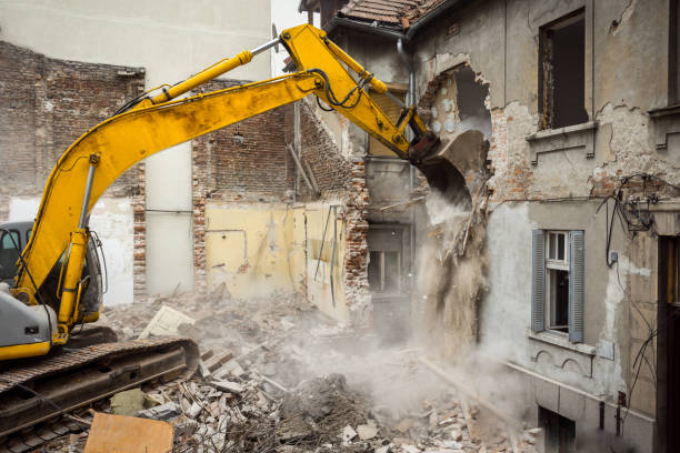 Demolition making place for new building demolished stock pictures, royalty-free photos & images