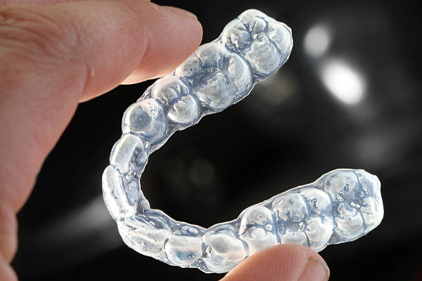 Dental retainers stock photo
