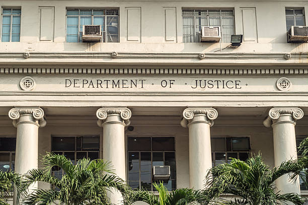 Department of Justice, Manila stock photo