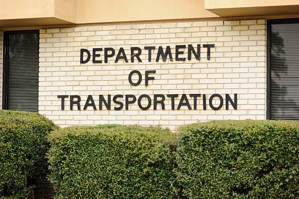 Department of transportation stock photo