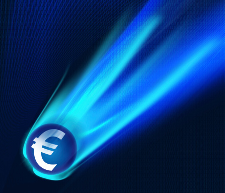 Digital design of Depreciating Euros.