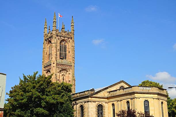 Derby Cathedral. stock photo