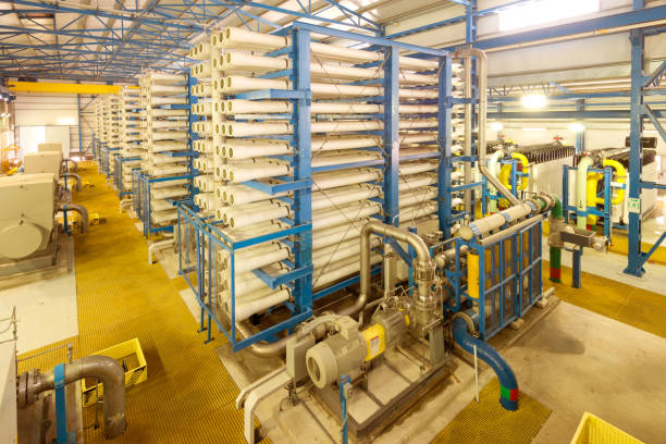 Desalination plant. stock photo