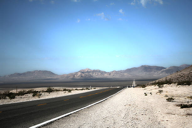 Desert Road - Death Valley stock photo