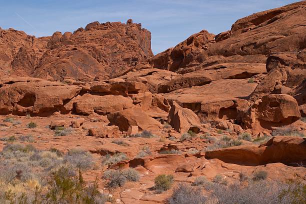 Desert Rock Scene stock photo