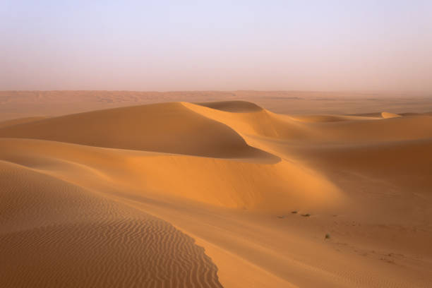 Desert sand formations in Saudi Arabia stock photo