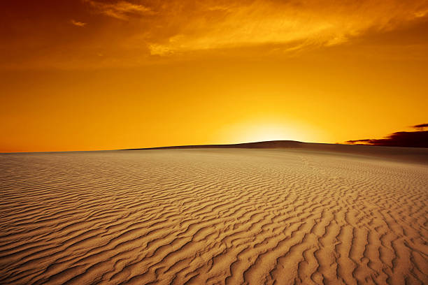 XL desert sand sunset stock photo